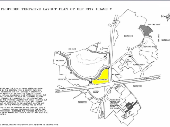 dlf-the-camellias-location-map